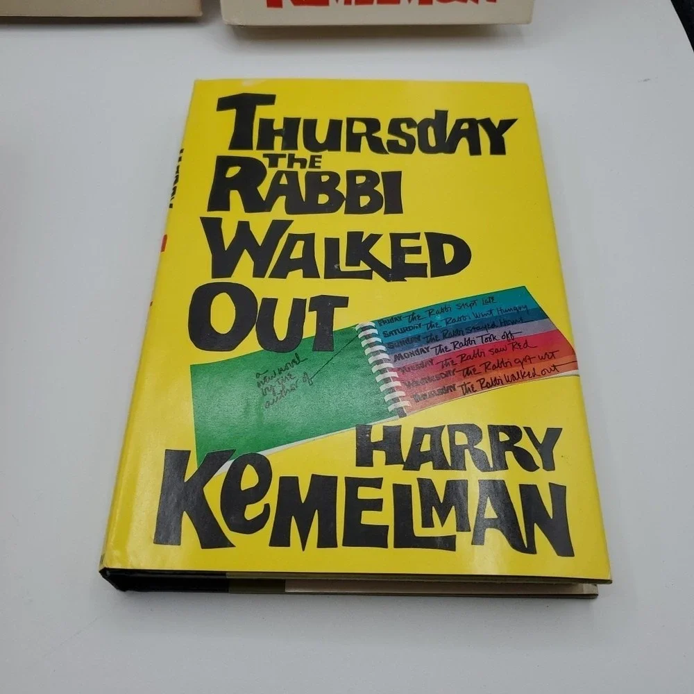 Lot of 5 Harry Kemelman Rabbi Murder Mysteries Hardcover VTG HB HC DJ
